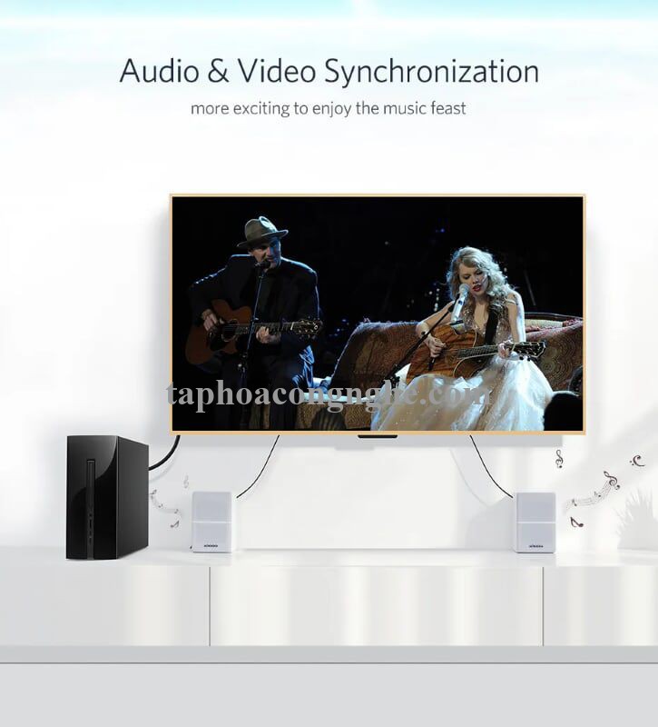 Ugreen 40435 3M Màu Đen Cáp chuyển đổi Displayport 1.2 sang HDMI 2.0 cao cấp DP111 30040435